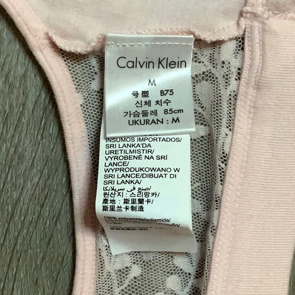 Calvin Klein Size Medium Soft Pink Bra - Never Worn! - Picture 5 of 6